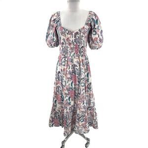 casual tiered midi dress Plum Cotton Tiered Midi Dress – R&Y